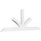 Ekena Millwork Richland Architectural Grade PVC Gable Bracket, 108"W x 40 1/2"H x 4"D x 6"F, 9/12 Pitch GBP108X41X0406RIC00 - alternate 1